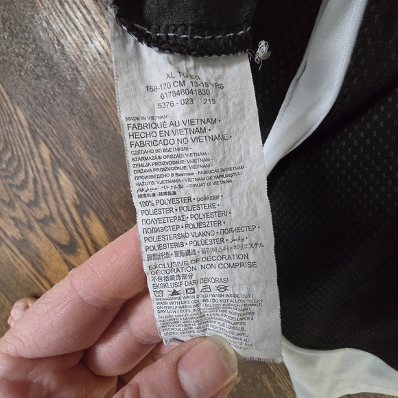 Boys Jordan Dri Fit Basketball Shorts Black Gray Youth XL - Picture 4 of 5